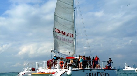 Great White 49' Catamaran with Island BBQ Option